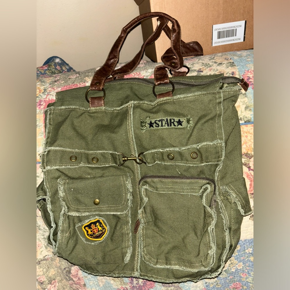 Army style handbag